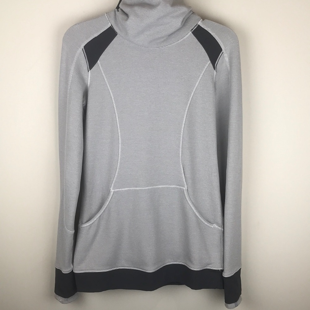 Lululemon Pullover Hoodie Hood Top 6 Gray C197